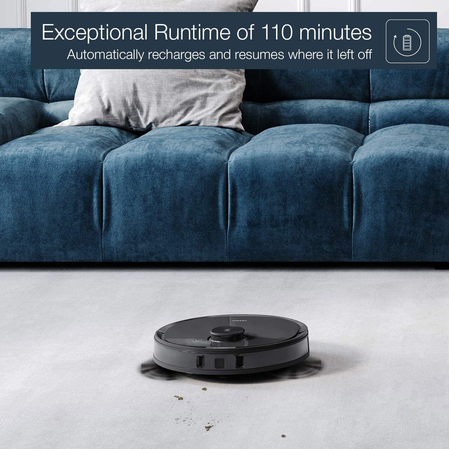Buy ECOVACS Deebot Ozmo N8 Pro+ Robotic Vacuum and Mop online in