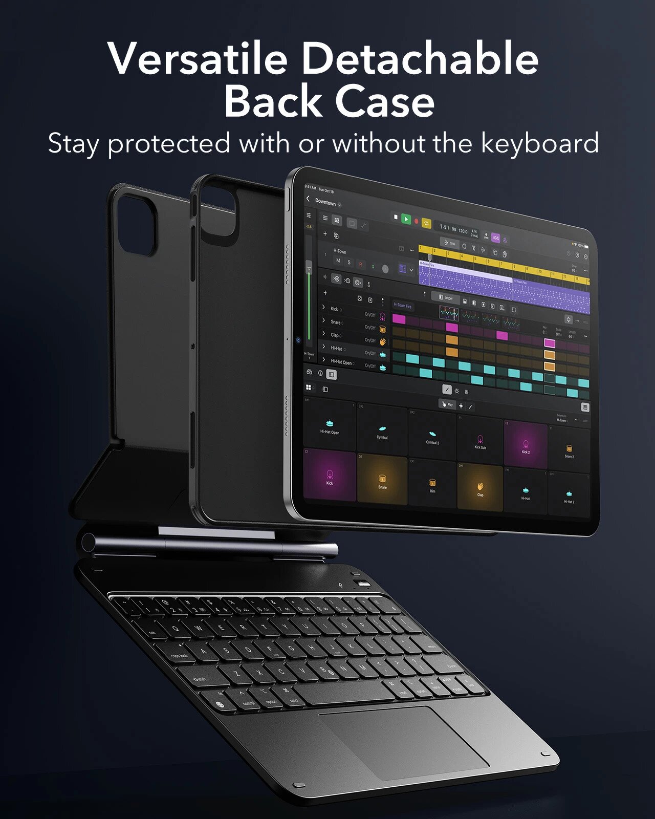 Buy ESR Rebound Magnetic Keyboard Case 360 - iPad Pro 11” (2024