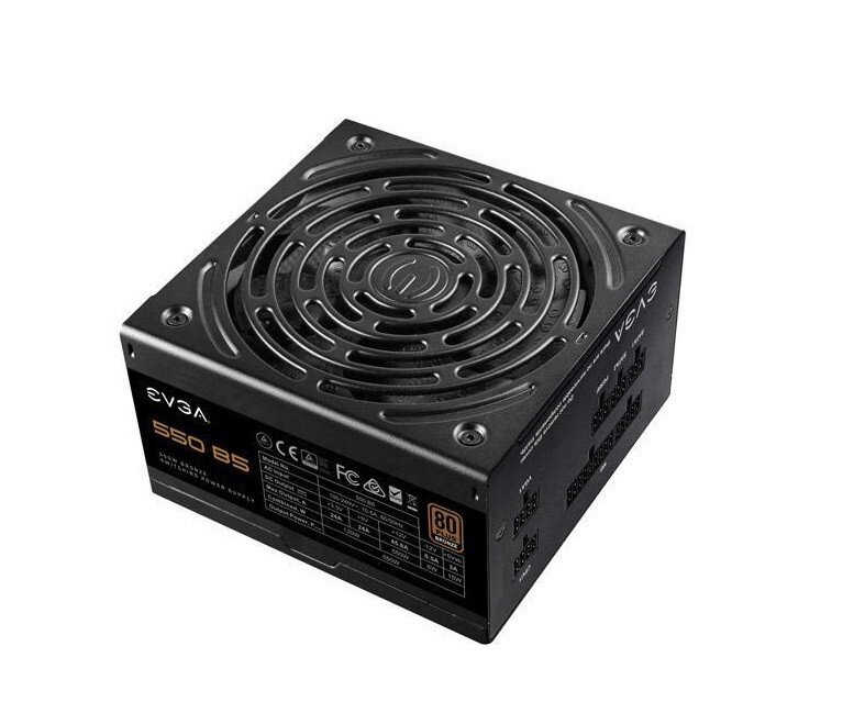 EVGA 550 B5 550W 80+ Bronze Fully Modular Power Supply – ATX, 5 Year Warranty