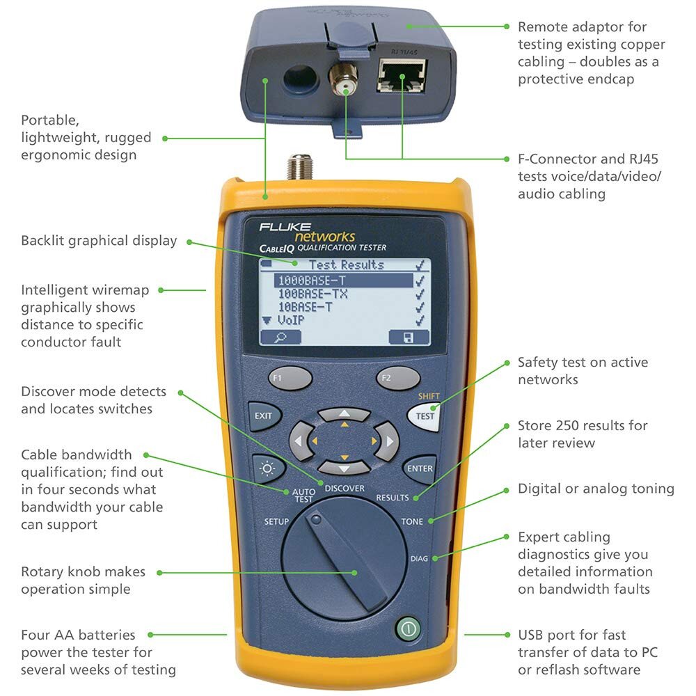 Buy Fluke Networks CableIQ Qualification Tester online in Pakistan
