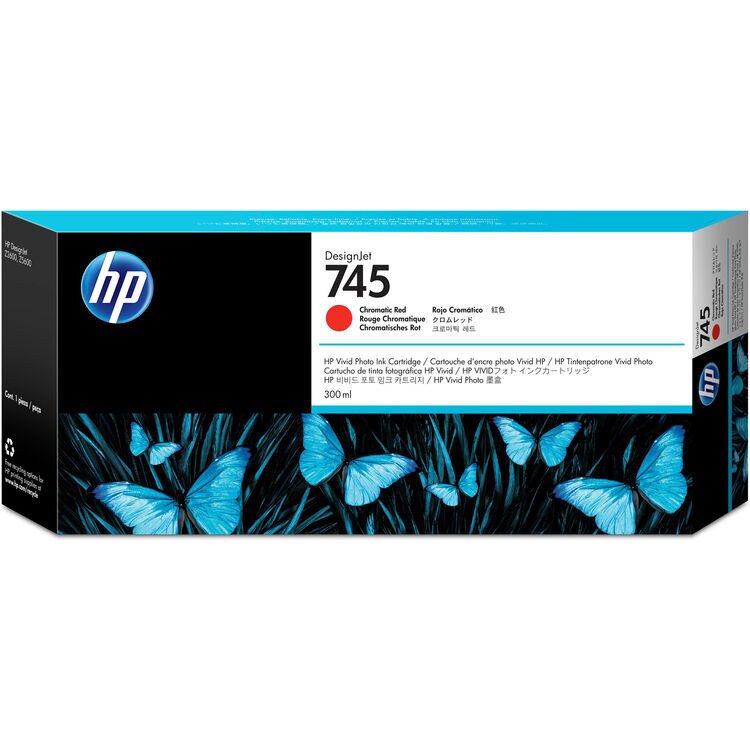 Buy HP 745 300-ml DesignJet Ink Cartridge - Chromatic Red online in ...