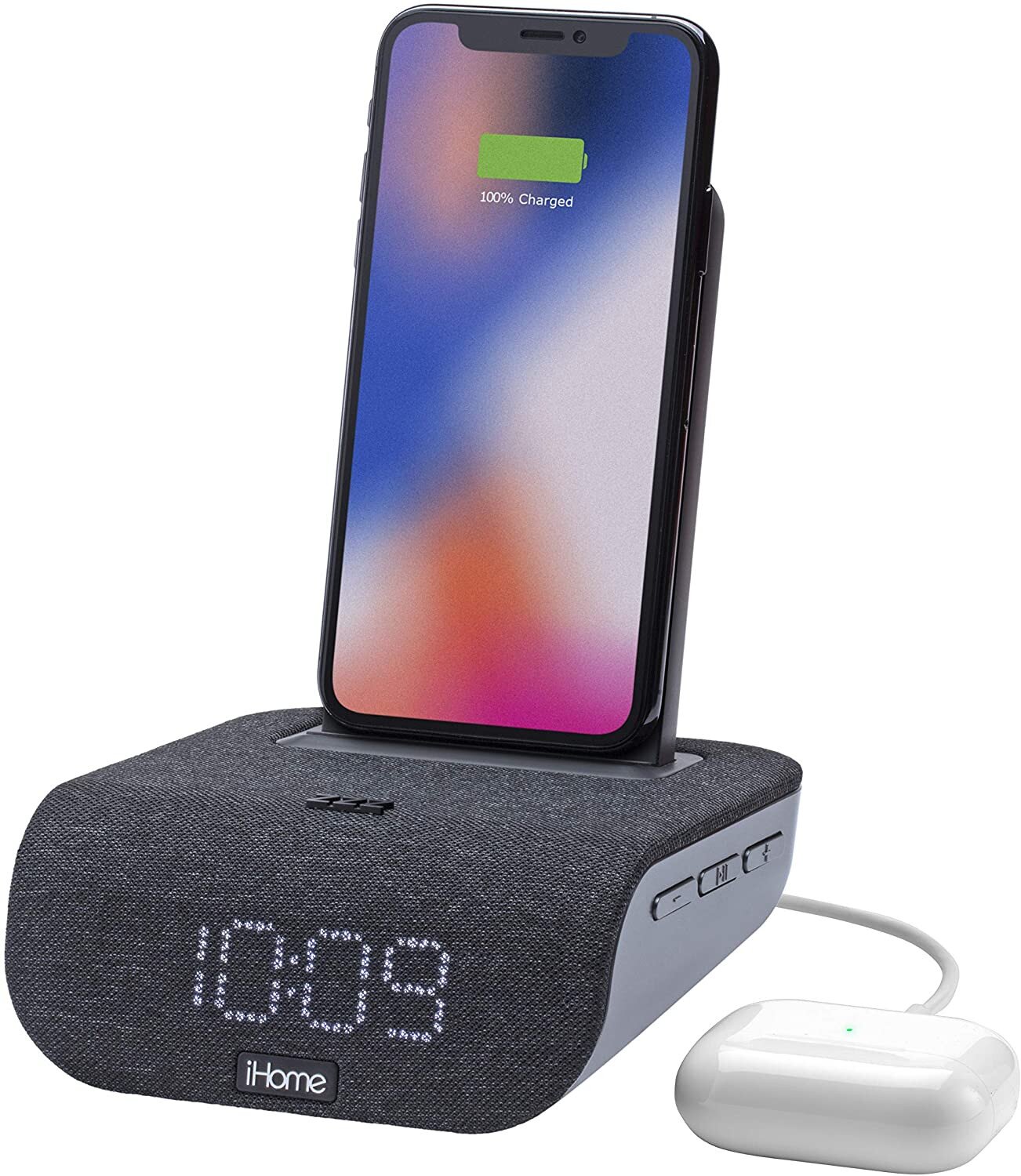Buy iHome TIMEBASE iBTW20 Dual Charging Bluetooth Alarm Clock with