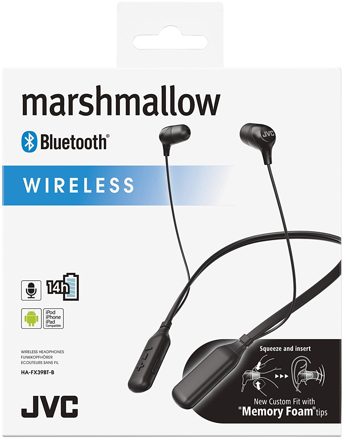 Buy JVC HAFX39BT Lightweight Neckband Wireless Headphones Black