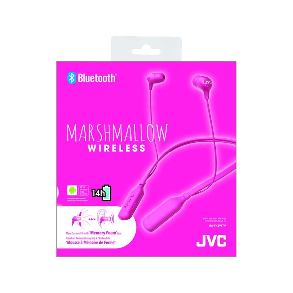 Buy JVC Marshmallow Wireless InEar Headphones Pink online in