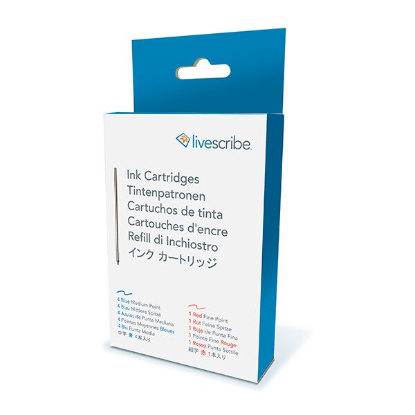 Buy Livescribe Echo & Sky Ink Refills, Medium Point, Red Fine Point, 5