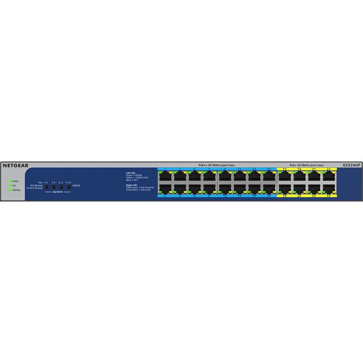 Buy NETGEAR 24-Port Gigabit Ethernet High-Power PoE+ Unmanaged Switch ...