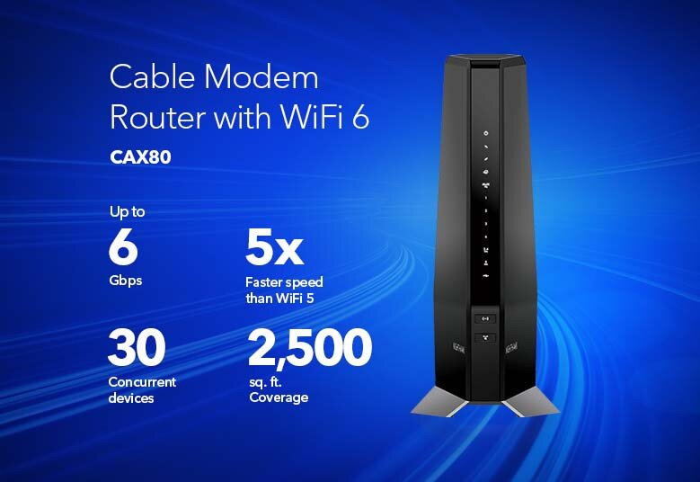Buy NETGEAR AX6000 Nighthawk DOCSIS 3.1 6Gbps Two-in-one Cable Modem ...