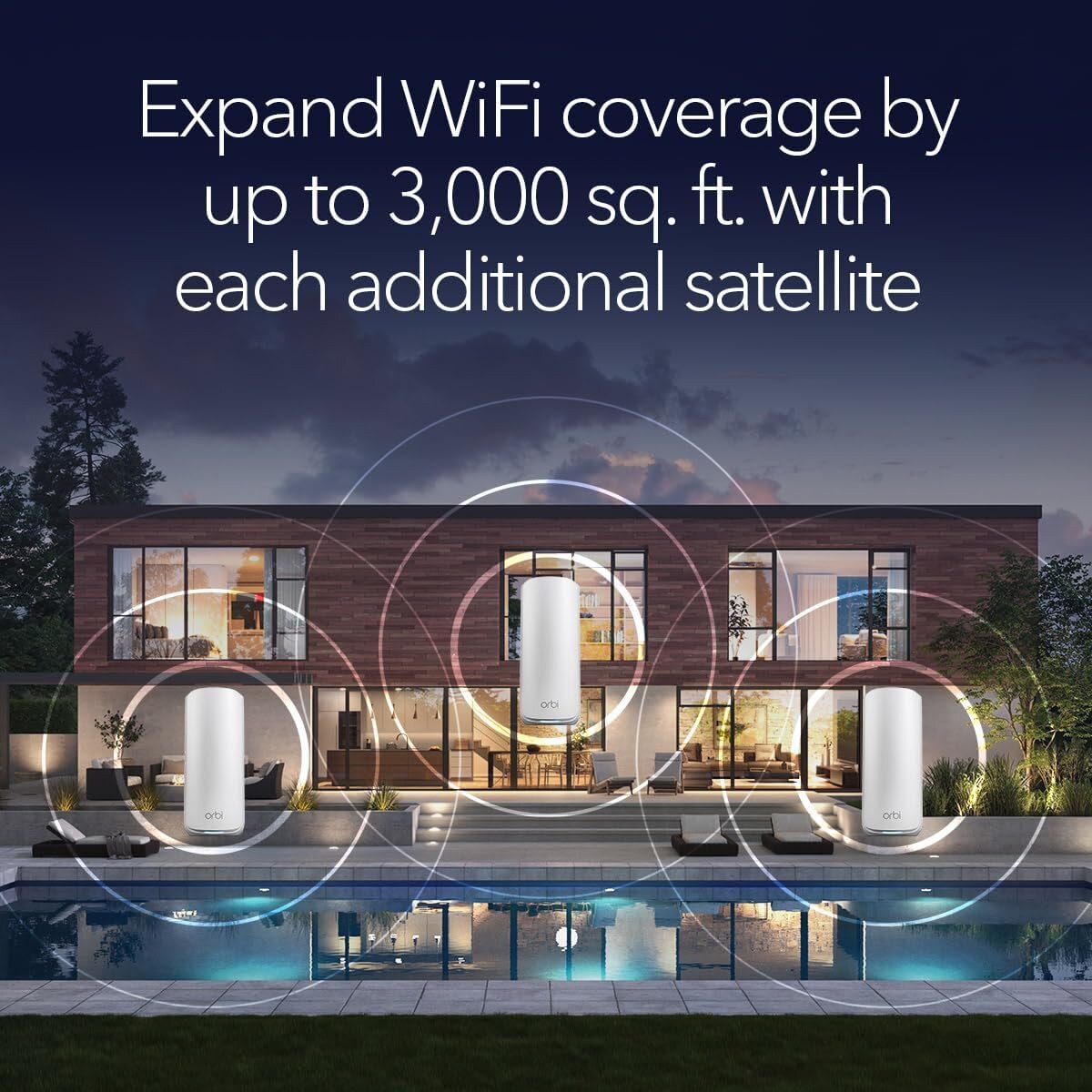 Buy NETGEAR Orbi 870 Series Tri-Band WiFi 7 Mesh Router - 3-Pack ...