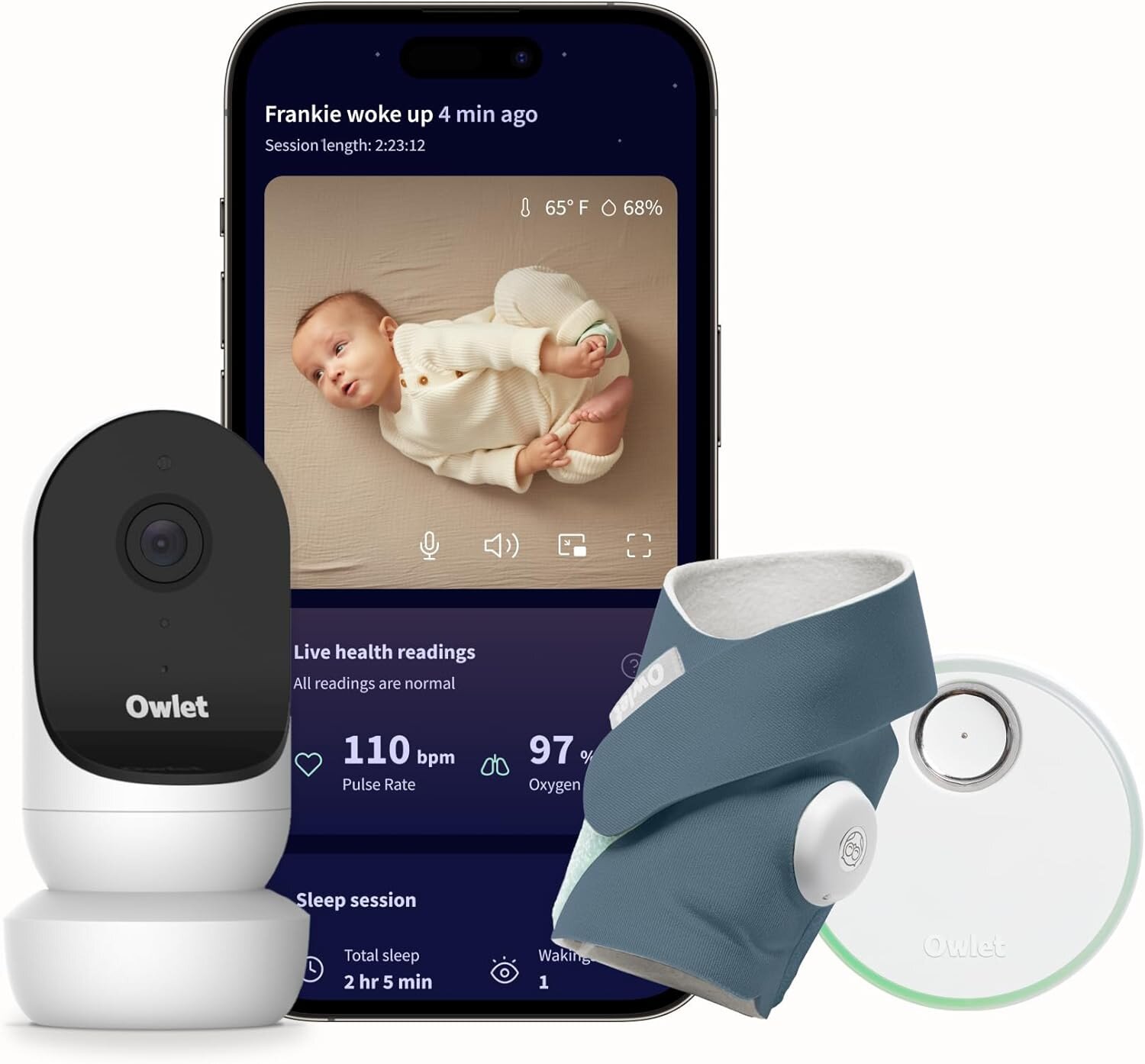 Buy Owlet Dream Duo 2 Smart Baby Monitor Bedtime Blue online in