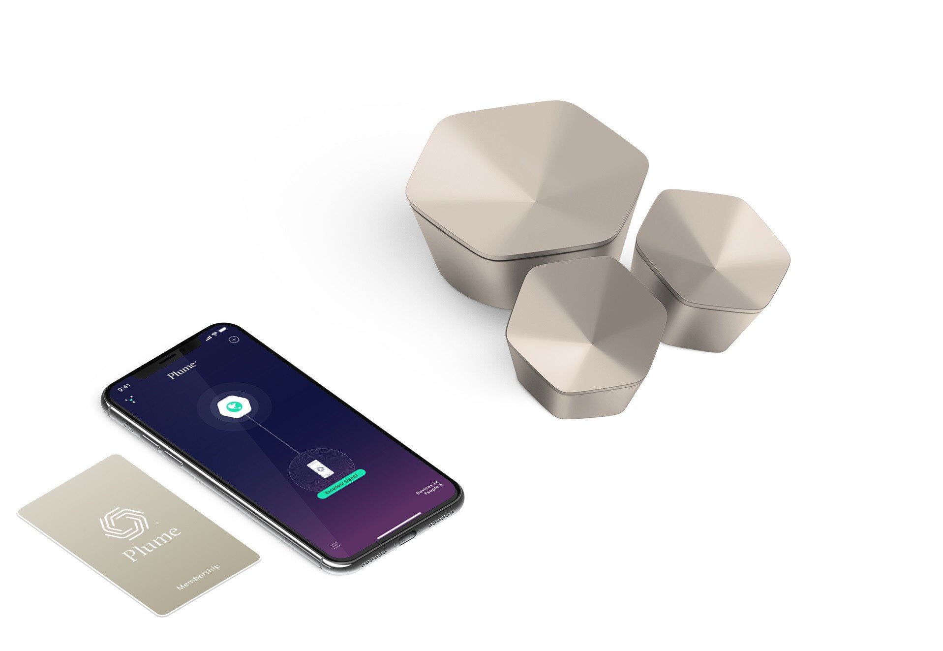 Buy Plume Adaptive WiFi 1 SuperPod 2 Pods Champagne Online In