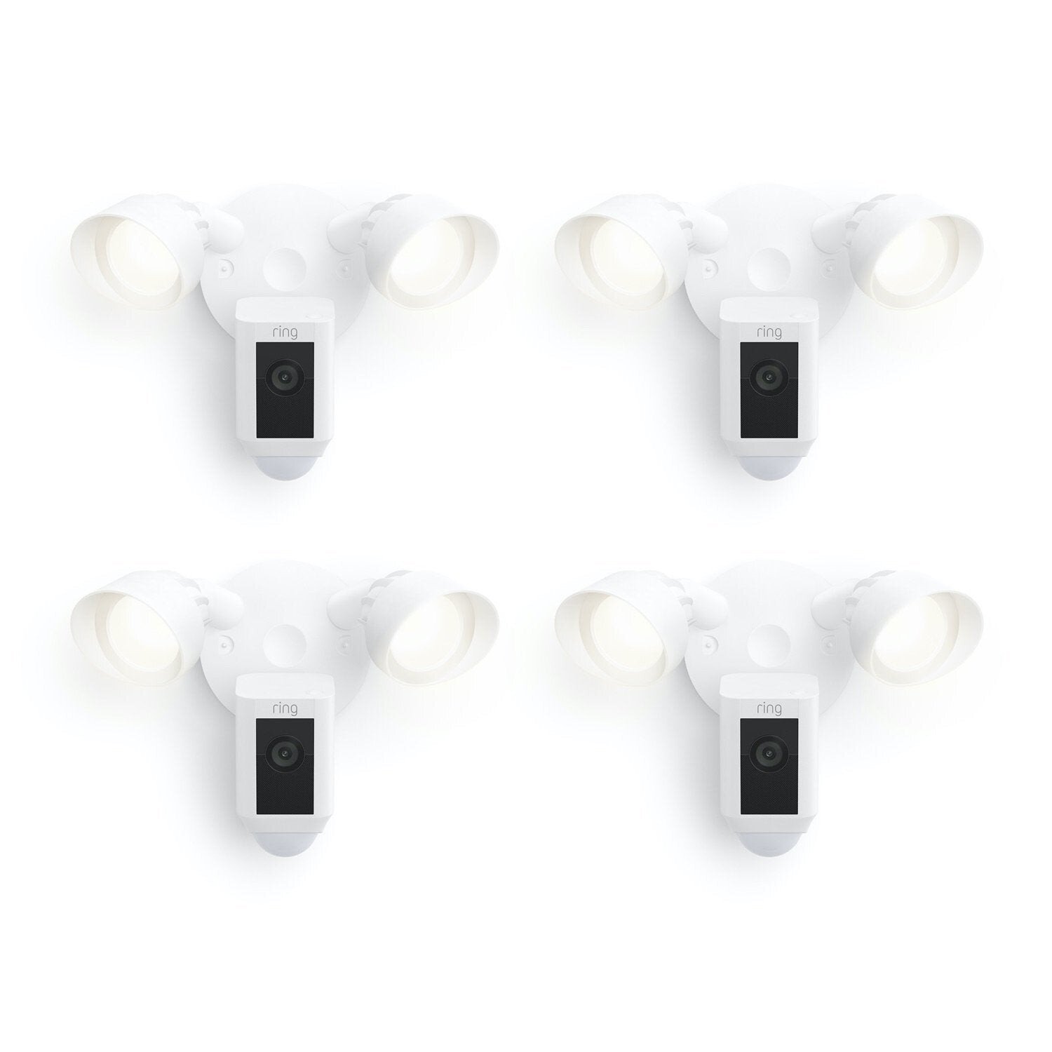 Buy Ring Floodlight Cam Wired Plus 4 Pack White Online In Pakistan