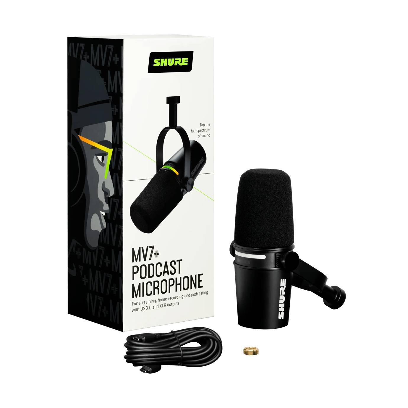 Buy Shure MV7+ Podcast Microphone - Black online in Pakistan - Tejar.pk
