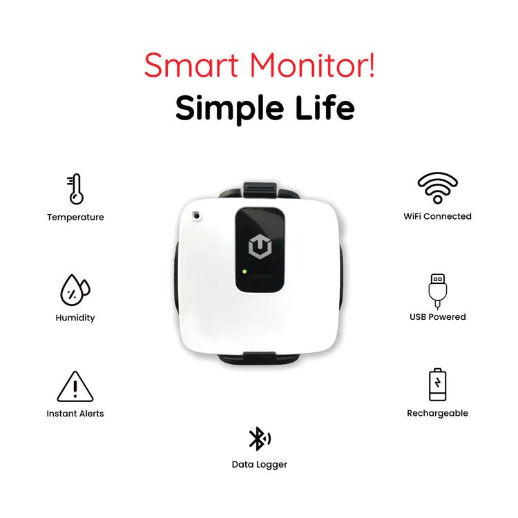 Buy tempCube Lite Wifi Temperature and Humidity Sensor Monitoring ...
