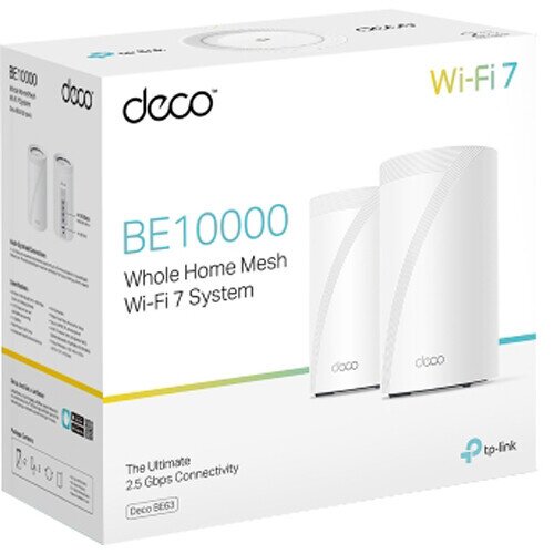 Buy TP-Link Deco WiFi 7 Tri-Band BE10000 Mesh Router (Deco BE63) - 2 ...