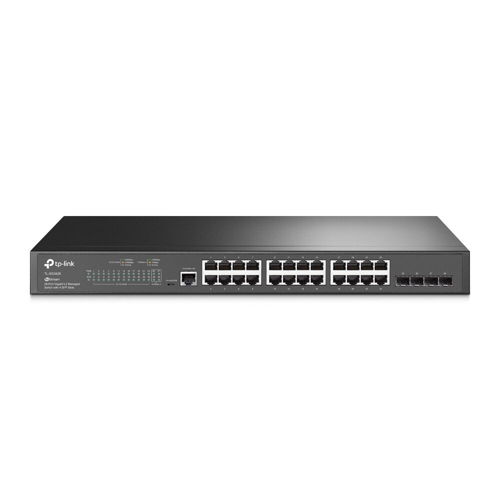 Buy TP Link JetStream 24 Port Gigabit L2 Managed Switch With 4 SFP Slots TL SG3428 Online In 
