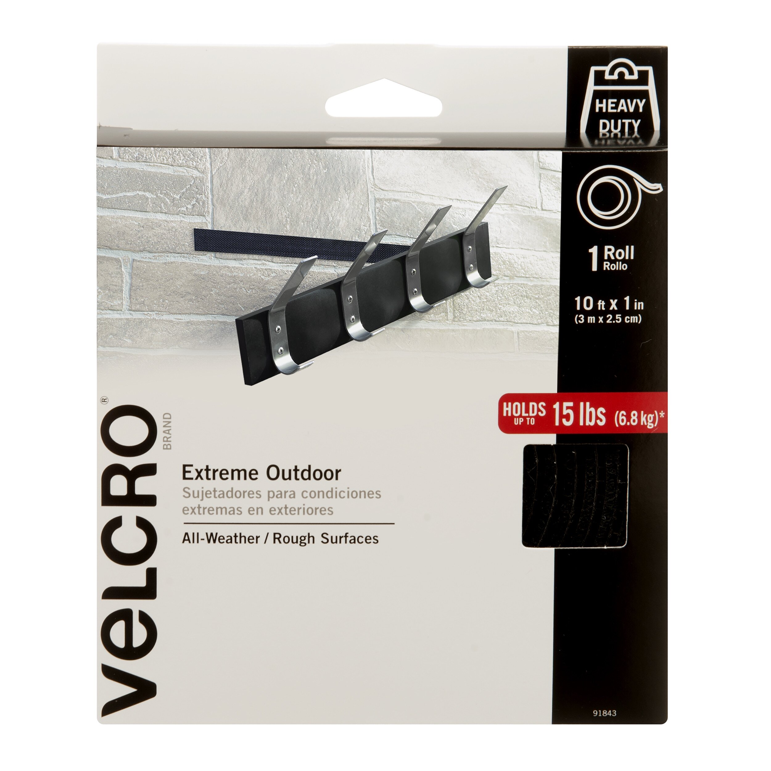 Buy VELCRO Brand Extreme Outdoor fastener 10ft x 1in Tape Black online in Pakistan Tejar.pk